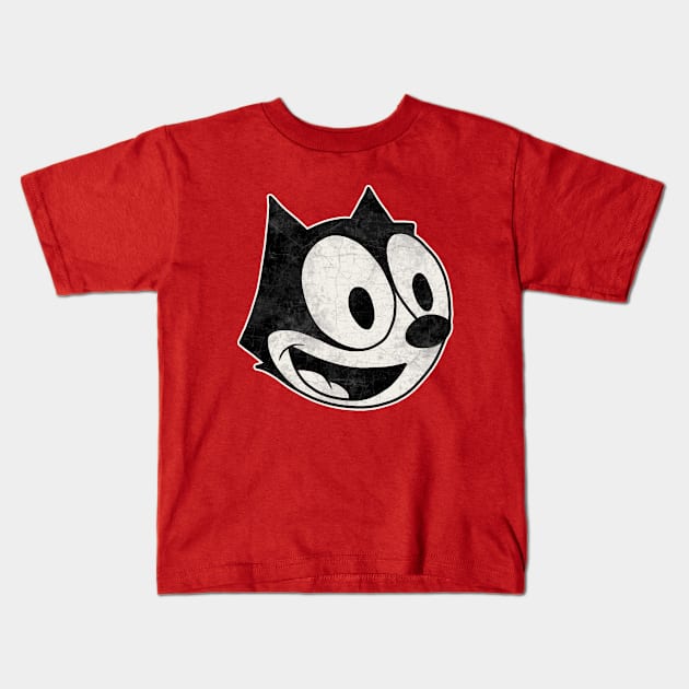 Felix the cat Kids T-Shirt by valentinahramov